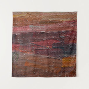 Colourful textured background from oil paints. par tapestry