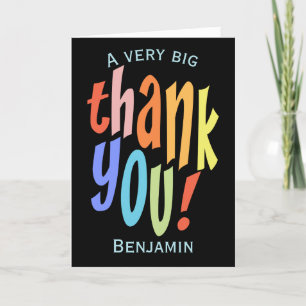 Colourful Thank You Appreciation Card