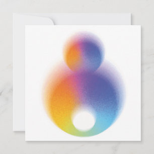 colourful thank you card