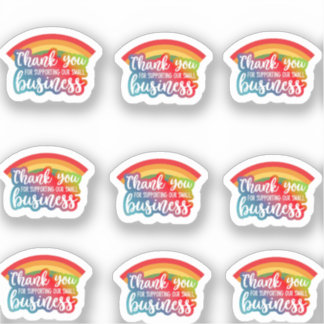“Colourful Thank You Stickers