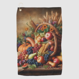 Colourful/Thanksgiving/Cornucopia/Fall Golf Towel