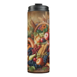 Colourful/Thanksgiving/Cornucopia/Fall Thermal Tumbler