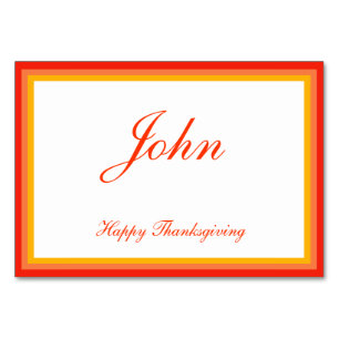 Colourful Thanksgiving Place Cards