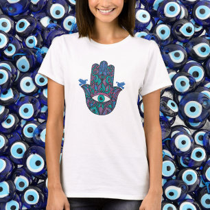 Colourful The Hand of Miriam Hamsa T-Shirt