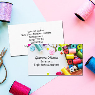 Colourful Thread Seamstress Sewing Company  Business Card
