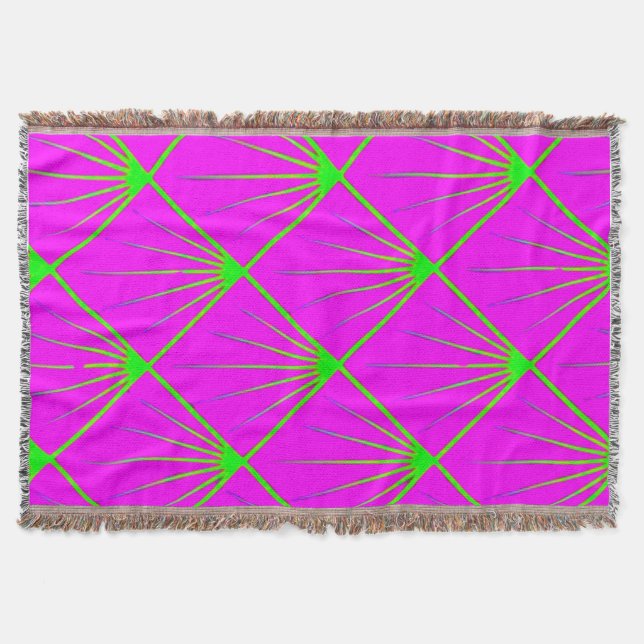  colourful throw blanket, digital desiThrow Blanke Blanket (Front)