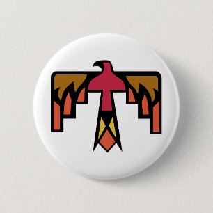 Colourful Thunderbird design 6 Cm Round Badge