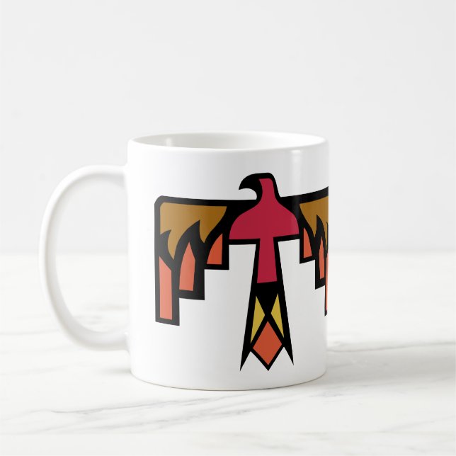 Colourful Thunderbird design Coffee Mug (Left)