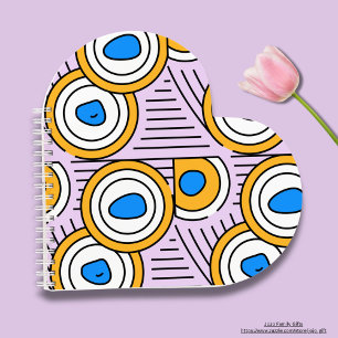 Colourful Tibet abstract artwork Modern Notebook