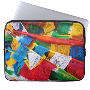 Colourful Tibetan prayer flags - Tibet Laptop Sleeve