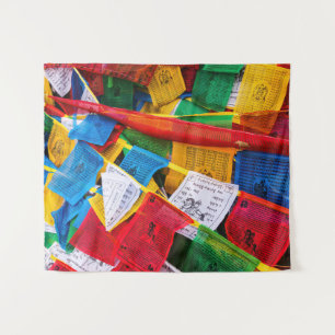 Colourful Tibetan prayer flags - Tibet Tapestry