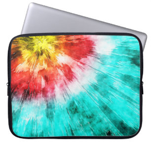 Colourful Tie Dye Laptop Sleeve