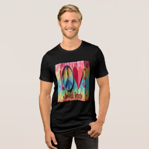 Colourful Tie-Dye 'LOVE' Seventh Graders Tri-Blend Shirt