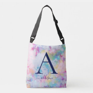 Colourful Tie-Dye Monogram Crossbody Bag