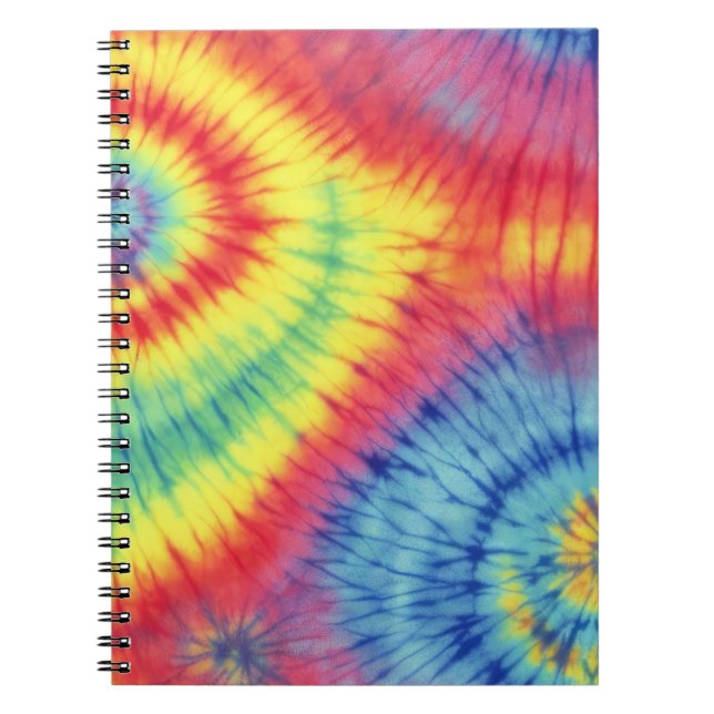 Colourful Tie Dye Notebook (Front)