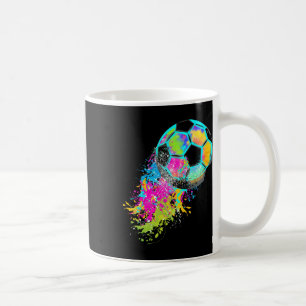 Colourful Tie Dye Soccer Ll Coffee Mug