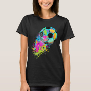 Colourful Tie Dye Soccer Ll  T-Shirt