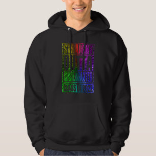 Colourful Tie Dye Straight Outta Kindergarten Grad Hoodie