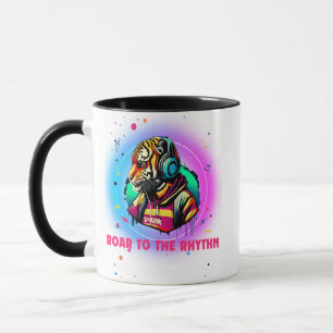 Colourful Tiger Face Mug