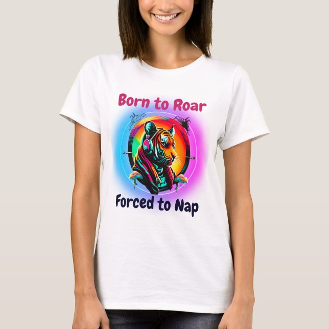 Colourful Tiger Face T-Shirt (Front)