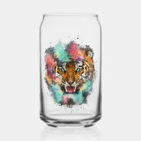 Colourful Tiger Head