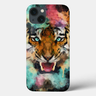 Colourful Tiger Head  iPhone 13 Case
