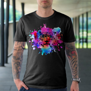 Colourful Tiger Head T-Shirt