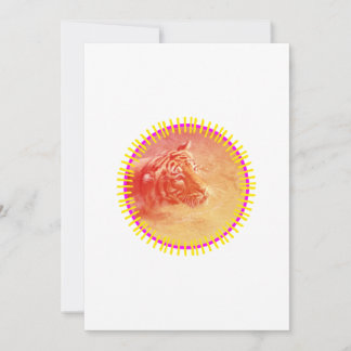 Colourful Tiger Holiday Card