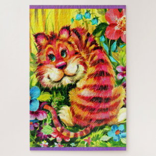 colourful tiger jigsaw puzzle