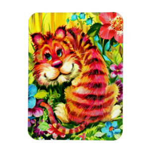 colourful tiger magnet