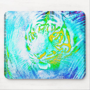 Colourful Tiger Mouse Pad