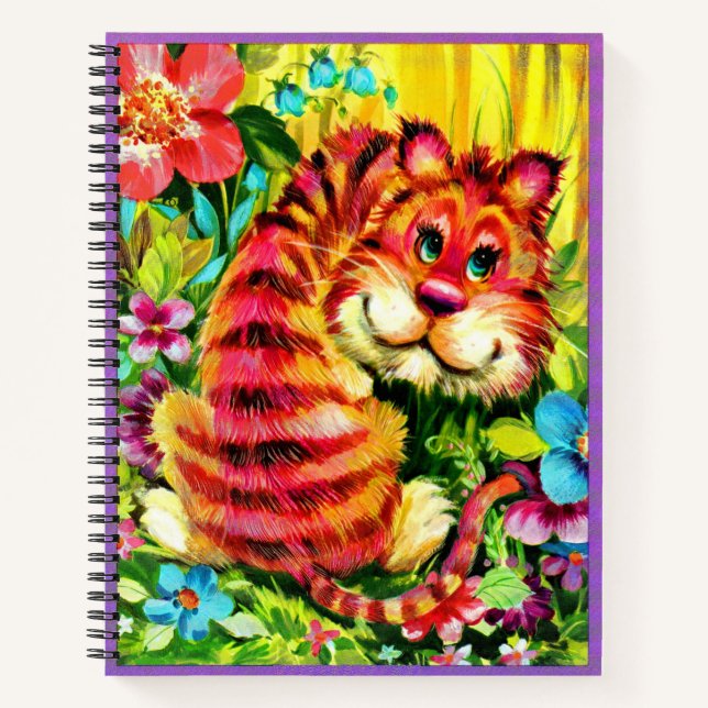 colourful tiger notebook (Front)