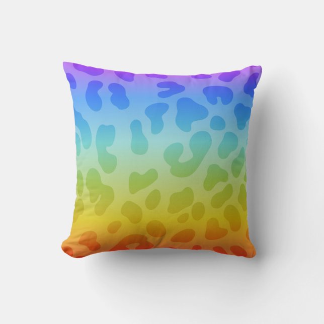Colourful Tiger Pillow, Cute Pillow (Front)