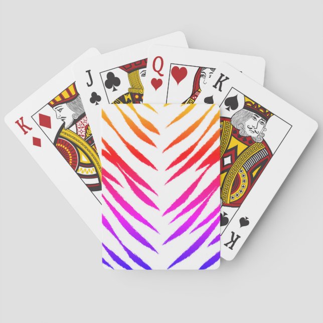 Colourful Tiger Playing Cards (Back)
