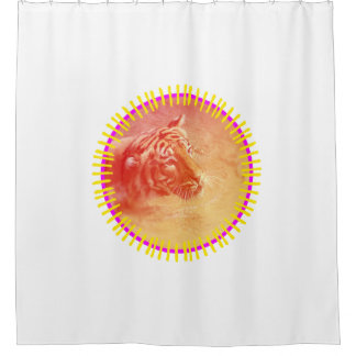 Colourful Tiger Shower Curtain