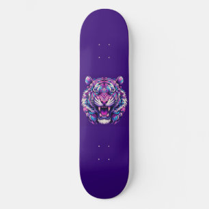 Colourful Tiger Skateboard