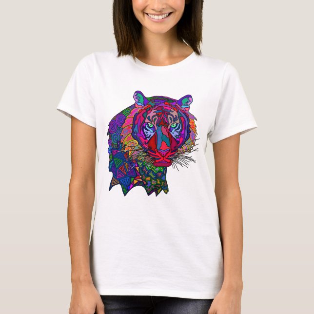 Colourful Tiger T-Shirt (Front)