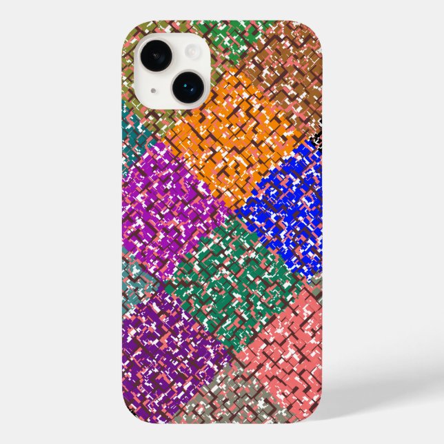 Colourful Tiled Chequerboard  Case-Mate iPhone Cas Case (Back)