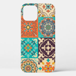 Colourful tiles Azulejos. Traditional Portuguese o iPhone 12 Case