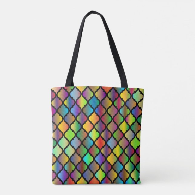 Colourful Tiles Design-53535 Tote Bag (Back)