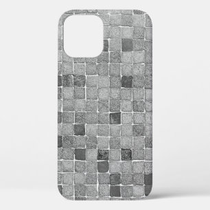 Colourful tiles in Lisbon in urban wallabstract, a iPhone 12 Case