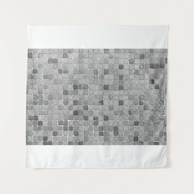 Colourful tiles in Lisbon in urban wallabstract, a Tapestry (Front)