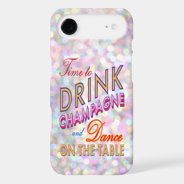 Colourful Time to Drink Champagne iPhone 6 Plus Case-Mate iPhone Case (Back)