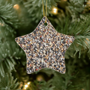 Colourful Tiny Rocks, Ant Hill Close-up, Utah Ceramic Ornament
