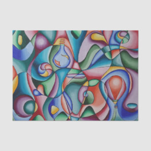 Colourful tissue paper