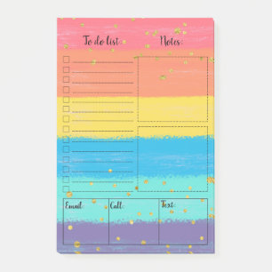Colourful  to do list Post-it® Notes