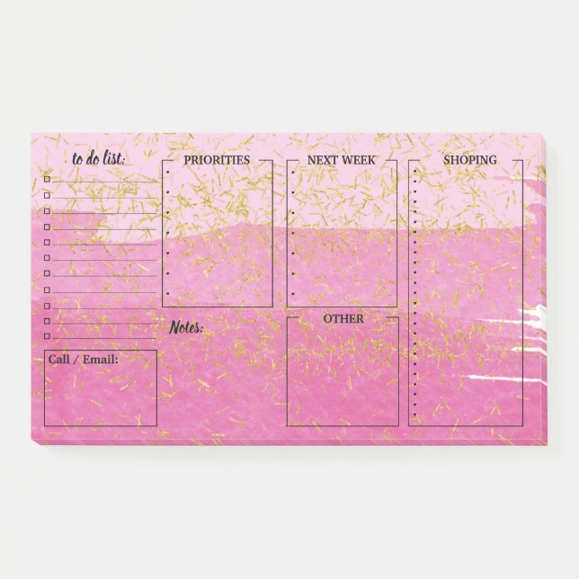 Colourful to do list Post-it® Notes (Front)