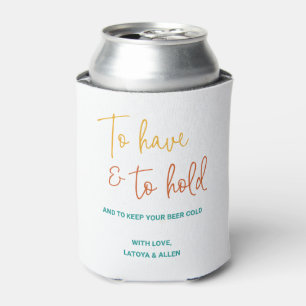 Colourful To Have To Hold Keep Beer Cold Wedding Can Cooler