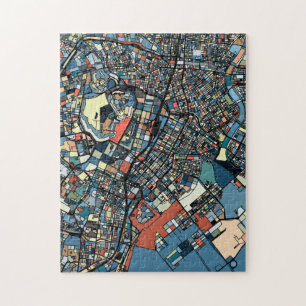 Colourful Tokyo Map Jigsaw Puzzle