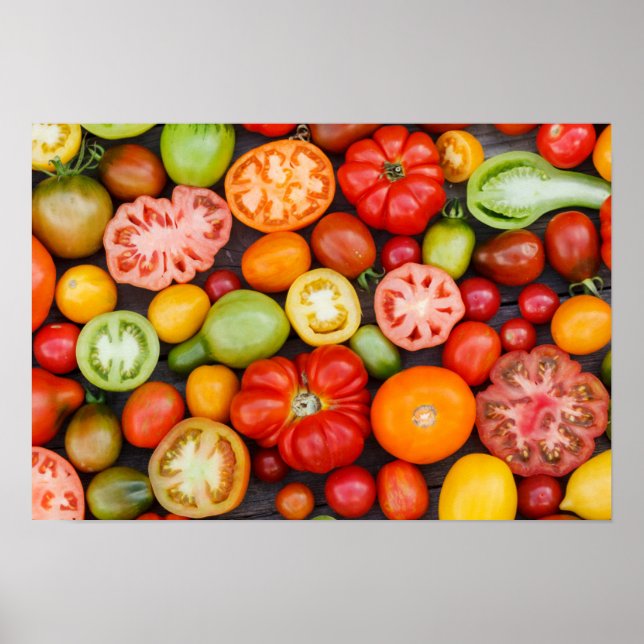 Colourful Tomatoes Poster (Front)